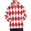 Load image into Gallery viewer, Harlequin Pattern Print Men Pullover Hoodie-grizzshop