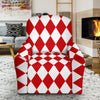 Harlequin Pattern Print Recliner Cover-grizzshop