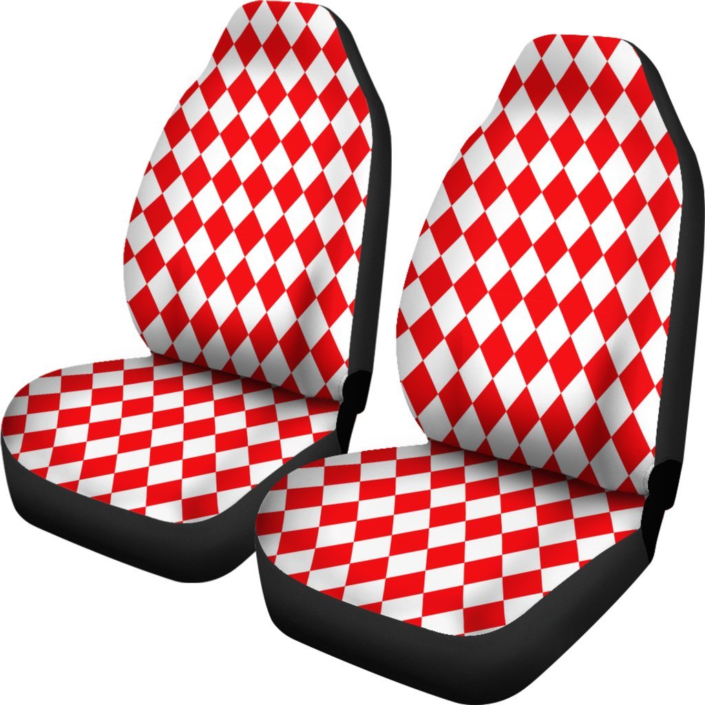 Harlequin Pattern Print Universal Fit Car Seat Cover-grizzshop