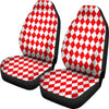 Harlequin Pattern Print Universal Fit Car Seat Cover-grizzshop