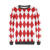 Harlequin Pattern Print Women's Sweatshirt-grizzshop