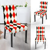 Harlequin Print Pattern Chair Cover-grizzshop