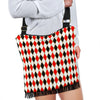 Harlequin Print Pattern Crossbody Bags-grizzshop