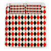 Harlequin Print Pattern Duvet Cover Bedding Set-grizzshop