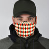 Harlequin Print Pattern Face Mask-grizzshop