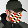 Harlequin Print Pattern Face Mask-grizzshop