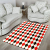 Harlequin Print Pattern Floor Mat-grizzshop