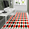 Harlequin Print Pattern Floor Mat-grizzshop