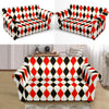 Harlequin Print Pattern Loveseat Cover-grizzshop