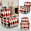 Harlequin Print Pattern Recliner Cover-grizzshop