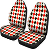 Harlequin Print Pattern Universal Fit Car Seat Cover-grizzshop