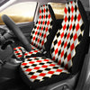 Harlequin Print Pattern Universal Fit Car Seat Cover-grizzshop