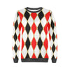 Harlequin Print Pattern Women's Sweatshirt-grizzshop