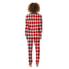 Harlequin White And Red Print Pattern Women's Pajamas-grizzshop