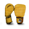 Load image into Gallery viewer, Harlequin Yellow Print Pattern Boxing Gloves-grizzshop