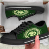 Hat And St. Patrick's Day Clover Print Black Low Top Shoes-grizzshop