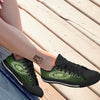 Hat And St. Patrick's Day Clover Print Black Low Top Shoes-grizzshop