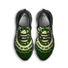 Hat And St. Patrick's Day Clover Print Black Running Shoes-grizzshop