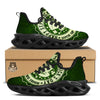 Hat And St. Patrick's Day Clover Print Black Running Shoes-grizzshop