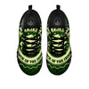 Hat And St. Patrick's Day Clover Print Black Sneaker-grizzshop