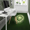 Hat And St. Patrick's Day Clover Print Floor Mat-grizzshop