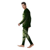 Hat And St. Patrick's Day Clover Print Men's Pajamas-grizzshop