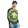 Hat And St. Patrick's Day Clover Print Men's Sweatshirt-grizzshop