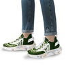 Hat And St. Patrick's Day Clover Print White Gym Shoes-grizzshop