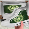 Hat And St. Patrick's Day Clover Print White High Top Shoes-grizzshop