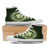 Hat And St. Patrick's Day Clover Print White High Top Shoes-grizzshop