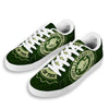 Hat And St. Patrick's Day Clover Print White Low Top Sneakers-grizzshop