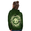 Hat And St. Patrick's Day Clover Print Women's Hoodie-grizzshop