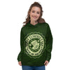 Hat And St. Patrick's Day Clover Print Women's Hoodie-grizzshop