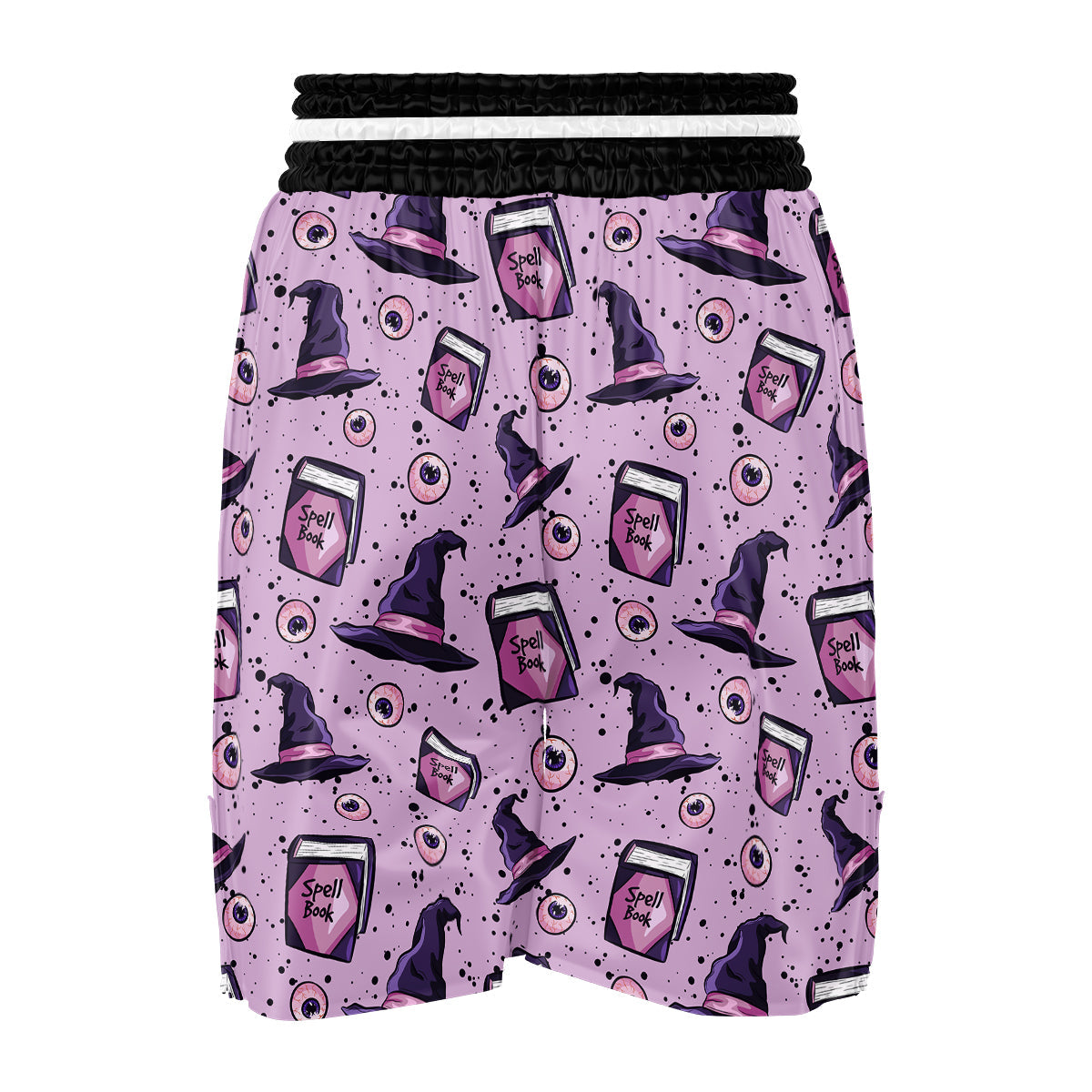 Hat Wizard Print Pattern Boxing Shorts-grizzshop