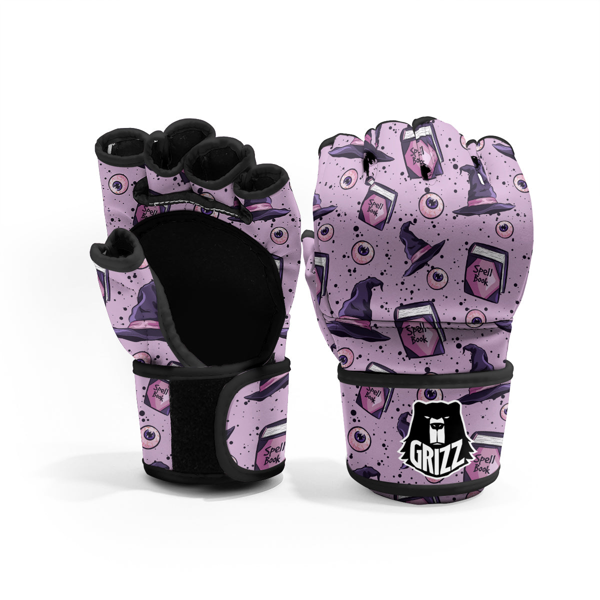Hat Wizard Print Pattern MMA Gloves-grizzshop