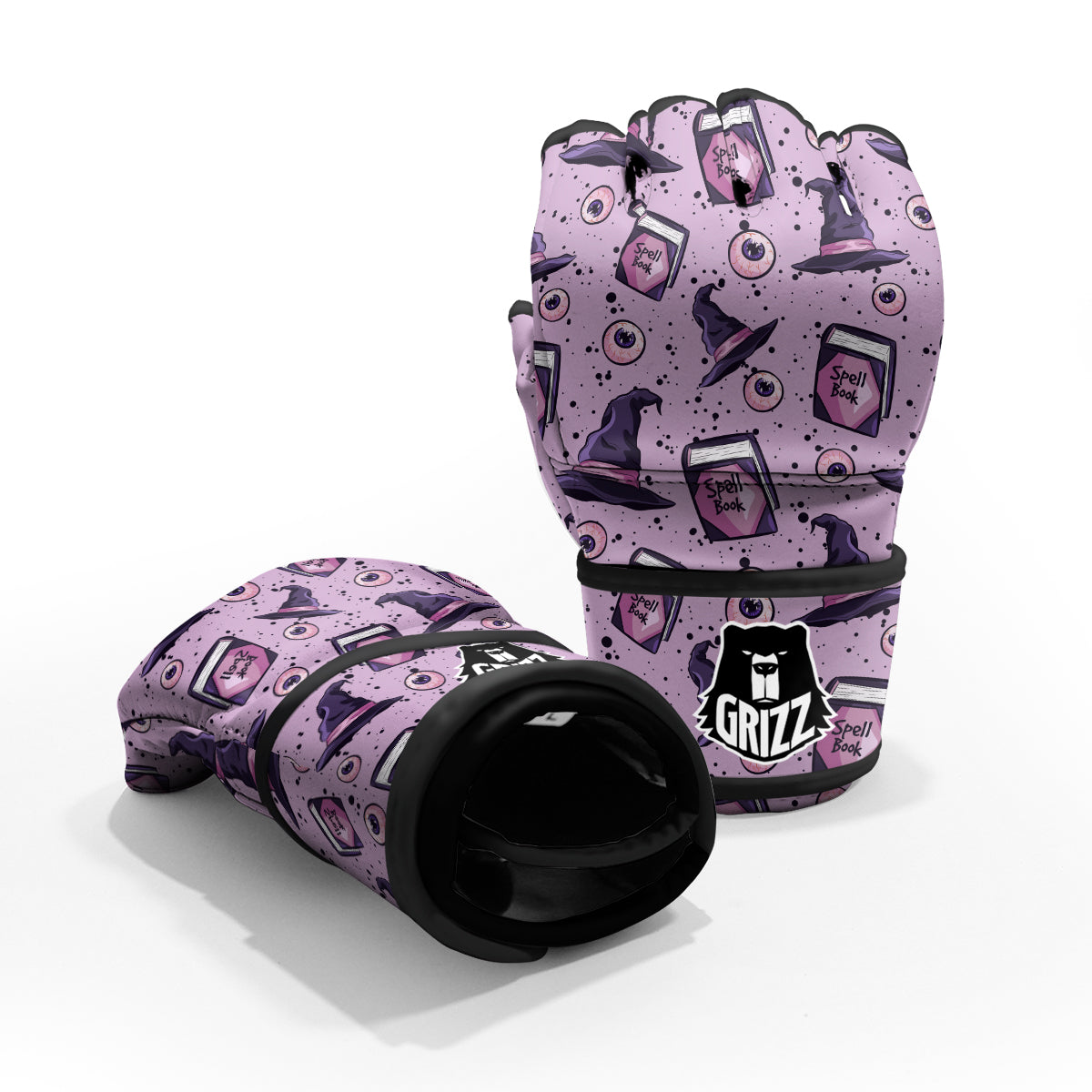 Hat Wizard Print Pattern MMA Gloves-grizzshop