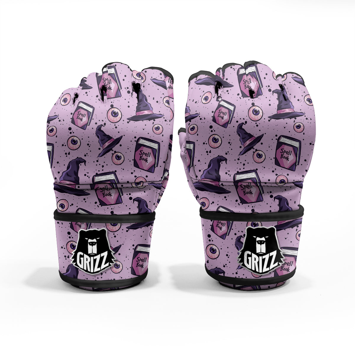 Hat Wizard Print Pattern MMA Gloves-grizzshop