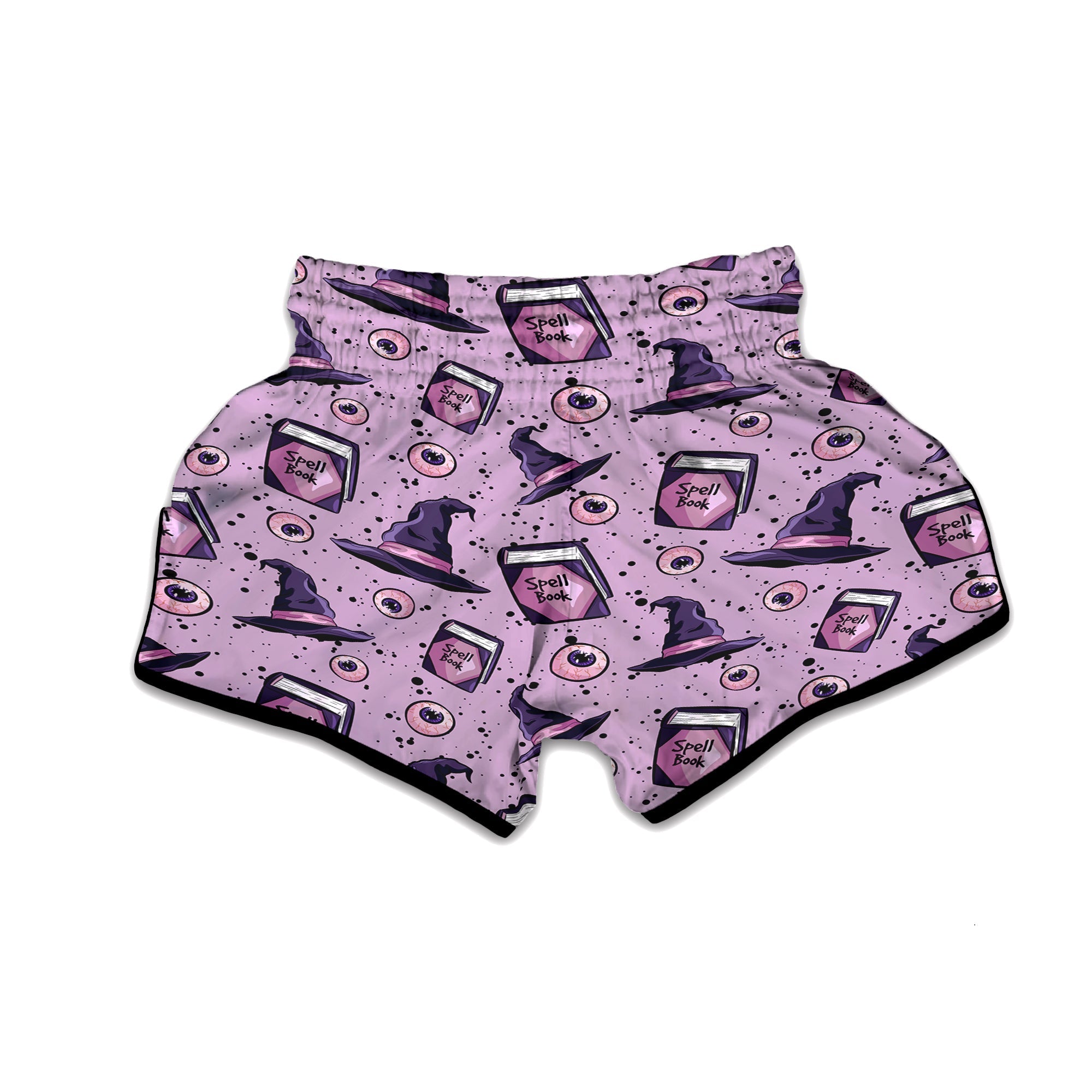Hat Wizard Print Pattern Muay Thai Boxing Shorts-grizzshop