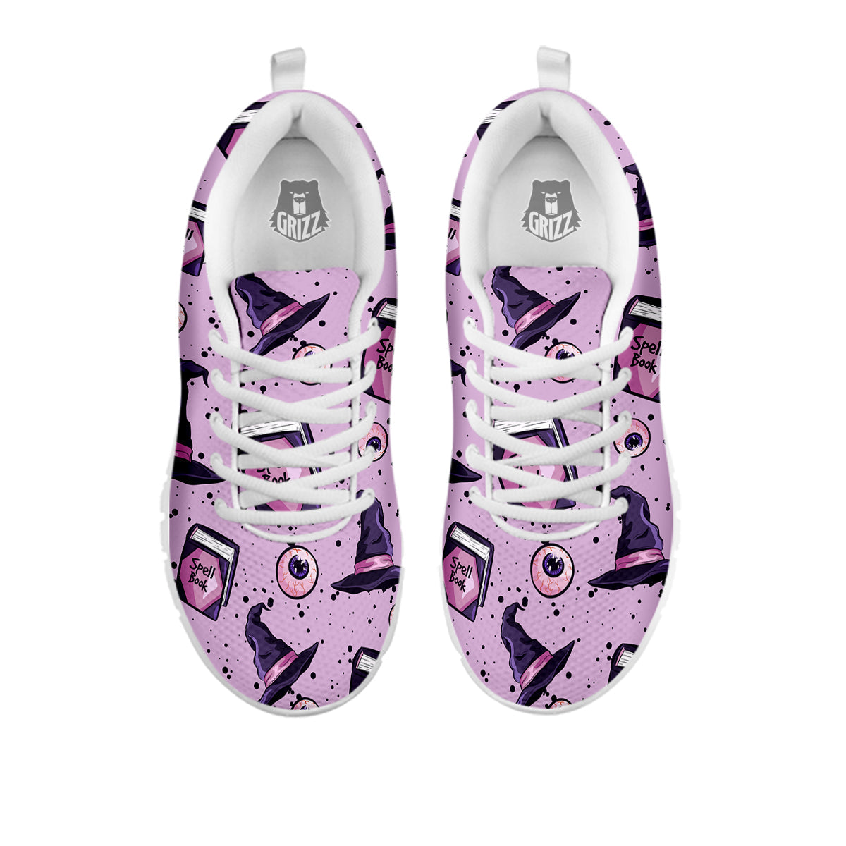 Hat Wizard Print Pattern White Sneaker-grizzshop