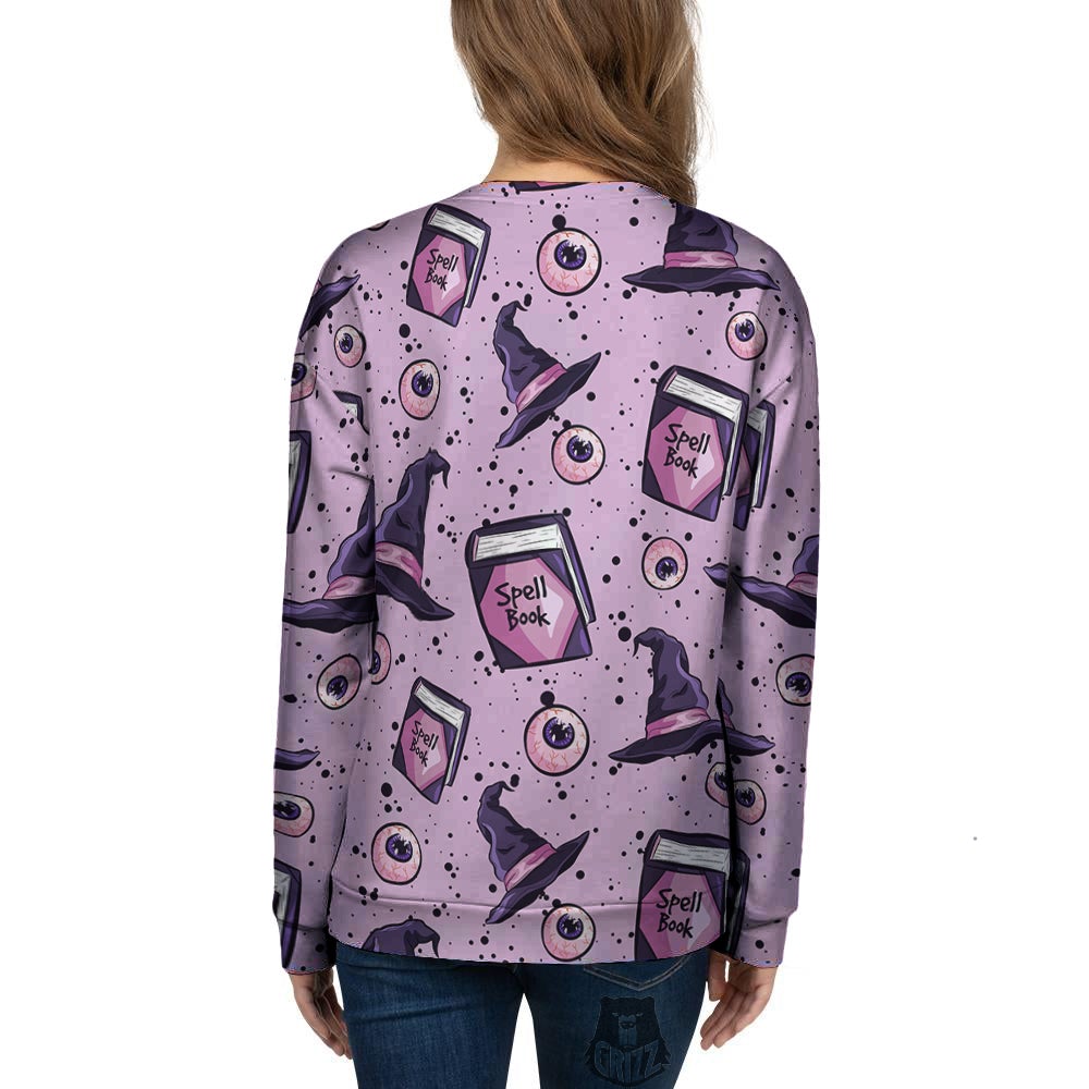 Hat Wizard Print Pattern Women's Sweatshirt-grizzshop