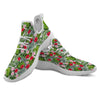 Hawaii Hibiscus Monstera Print Pattern White Athletic Shoes-grizzshop