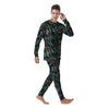 Hawaii Leaf Green Tropical Print Pattern Men's Pajamas-grizzshop