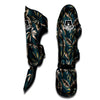 Hawaii Leaf Green Tropical Print Pattern Muay Thai Shin Guards-grizzshop