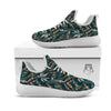 Hawaii Leaf Green Tropical Print Pattern White Athletic Shoes-grizzshop