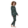 Hawaii Leaf Green Tropical Print Pattern Women's Pajamas-grizzshop