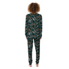 Hawaii Leaf Green Tropical Print Pattern Women's Pajamas-grizzshop