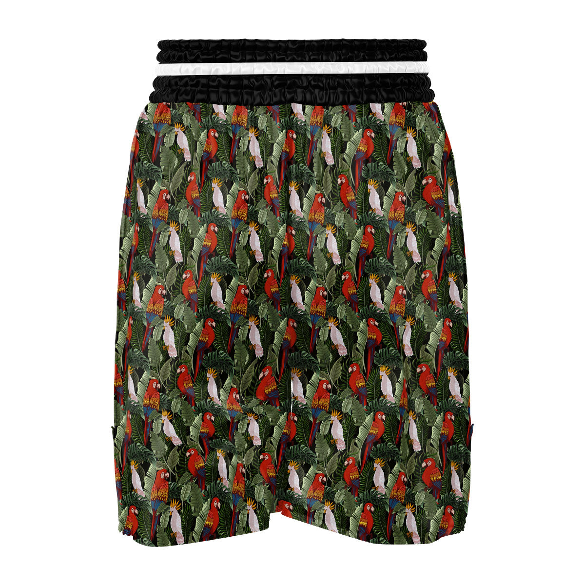 Hawaii Leaf Parrot Banana Print Pattern Boxing Shorts-grizzshop
