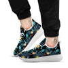 Hawaii Night Tropical Print Pattern White Athletic Shoes-grizzshop