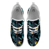 Hawaii Night Tropical Print Pattern White Athletic Shoes-grizzshop