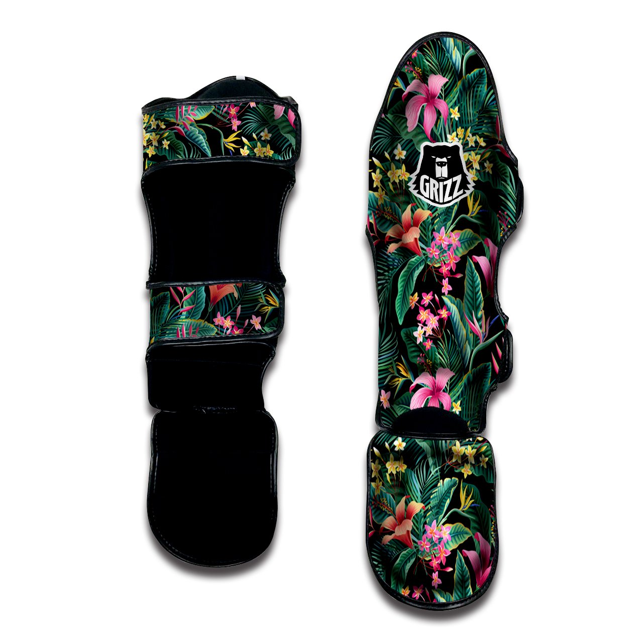 Hawaii Plants Tropical Print Pattern Muay Thai Shin Guards-grizzshop